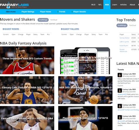 Fantasy Labs (@FantasyLabsNBA) .